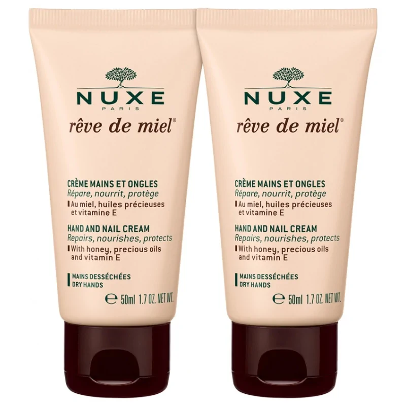 NUXE Rêve de Miel - Crème Mains et Ongles 2X50ml
