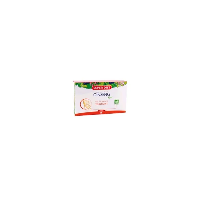 SUPER DIET GINSENG BIO 20 AMPOULES TONIFIANT