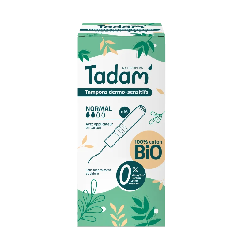 Tadam’ Tampons Dermo-sensitifs Avec Applicateur Normal X16