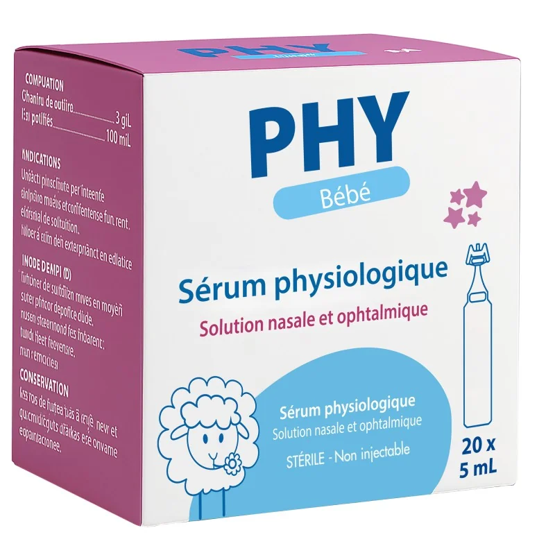 GILBERT PHY SERUM PHYSIOLOGIQUE 20X5ML