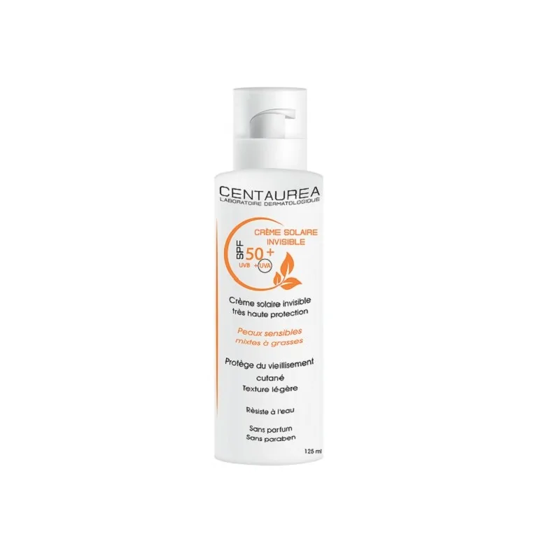 CENTAUREA Crème Solaire Invisible Spf50+ 125ml