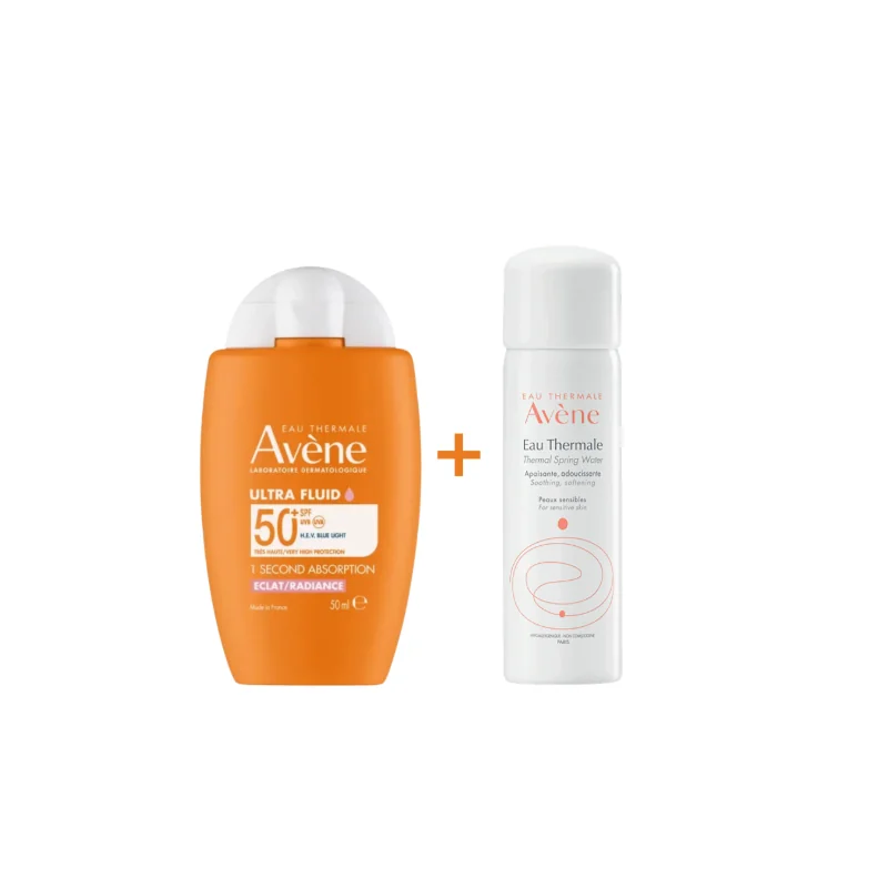EAU THERMALE AVÈNE Ecran Ultra Fluid Radiance Spf50+ 50ml Achete + Eau Thermale Offerte