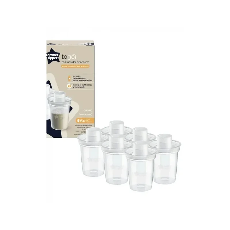 Tommee Tippee Lot de 6 Destributeurs de Lait en Poudre