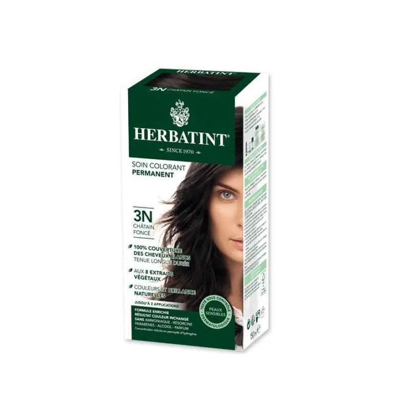 HERBATINT SOIN COLORANT PERMANENT 3N CHATAIN FONCE