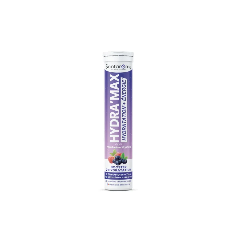 SANTAROME HYDRAMAX FRAMBOISE MYRTILLE 20 PASTILLES