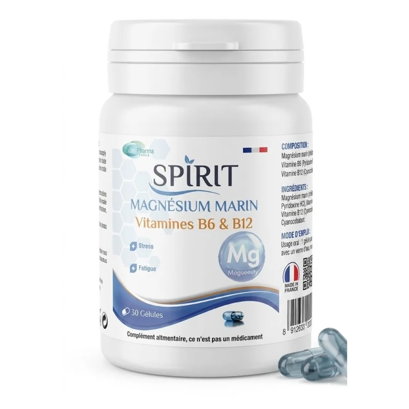 Spirit Magnesium Marin Vitamine B6 & B12 30gelules