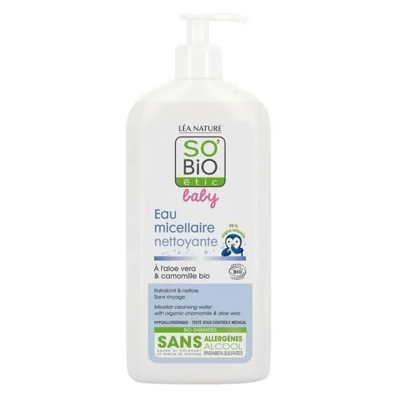 SO BIO Baby Eau Micellaire Nettoyante 500ml