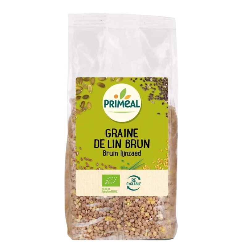Primeal Graines de lin brun 500g