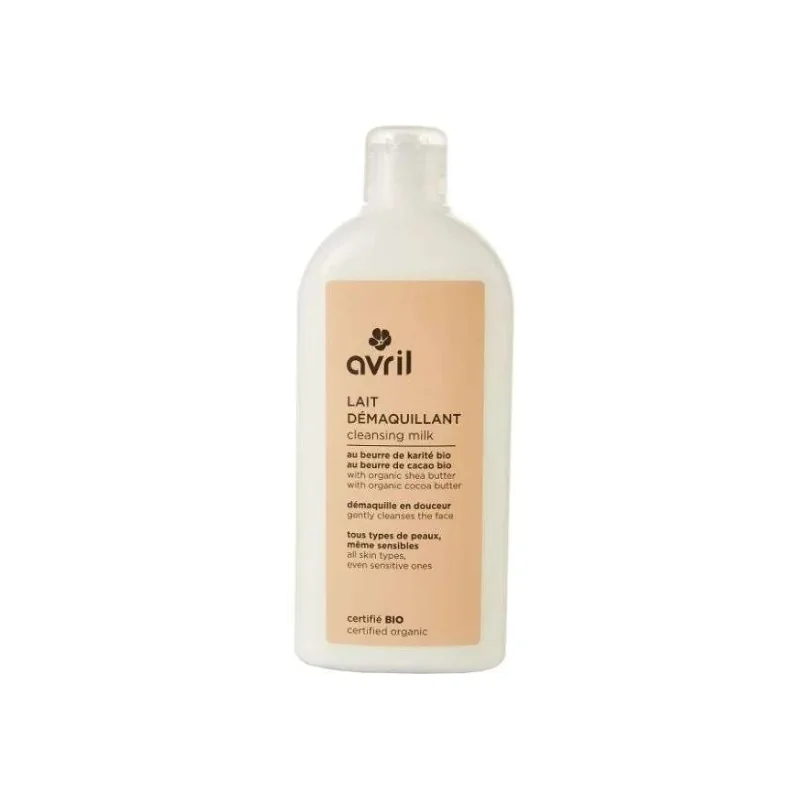 AVRIL LAIT DEMAQUILLANT AU BEURRE DE KARITE BIO 250 ML
