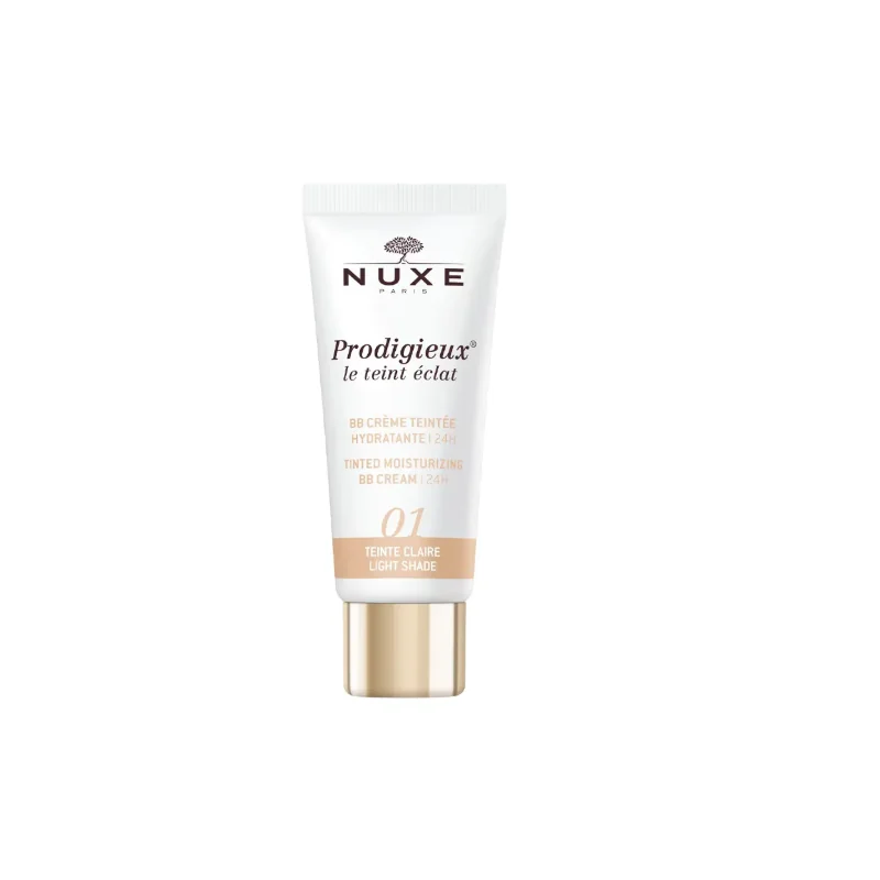 NUXE PRODIGIEUX LE TEINT ECLAT 01 BB CREME HYDRATANTE CLAIRE 30 ML