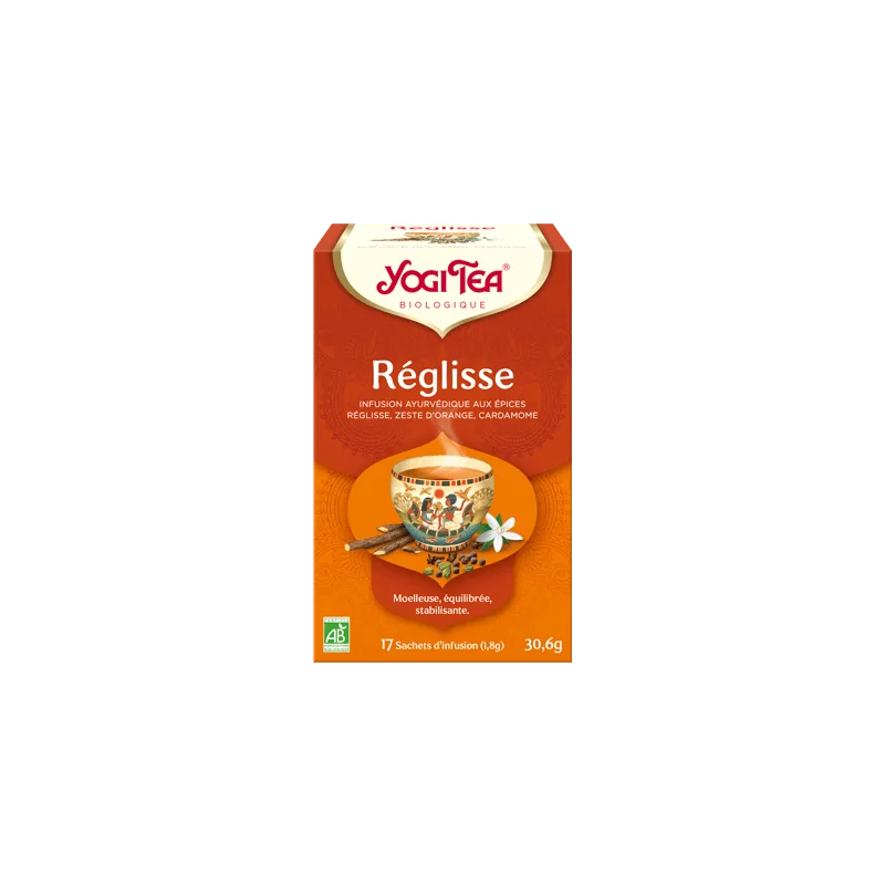 YOGI TEA Réglisse 17x 2g (Réglisse, cannelle, gingembre, zeste d'orange)