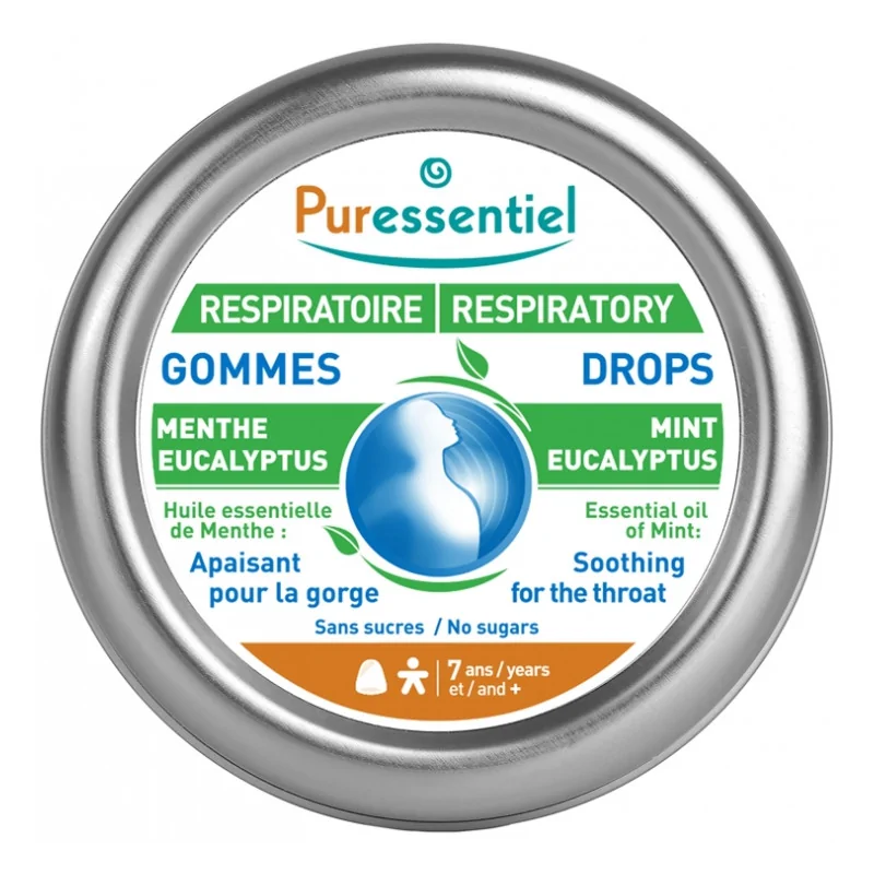 PURESSENTIEL RESPIR GOMMES ADOUCISSANTES 45 GR