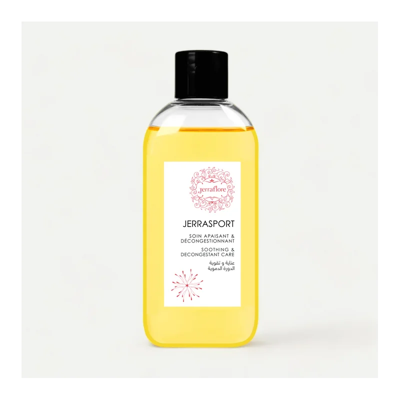 JERRAFLORE JERRA SPORT 150ml Huile De Massage Anti-Douleurs Et Relaxant Musculaire