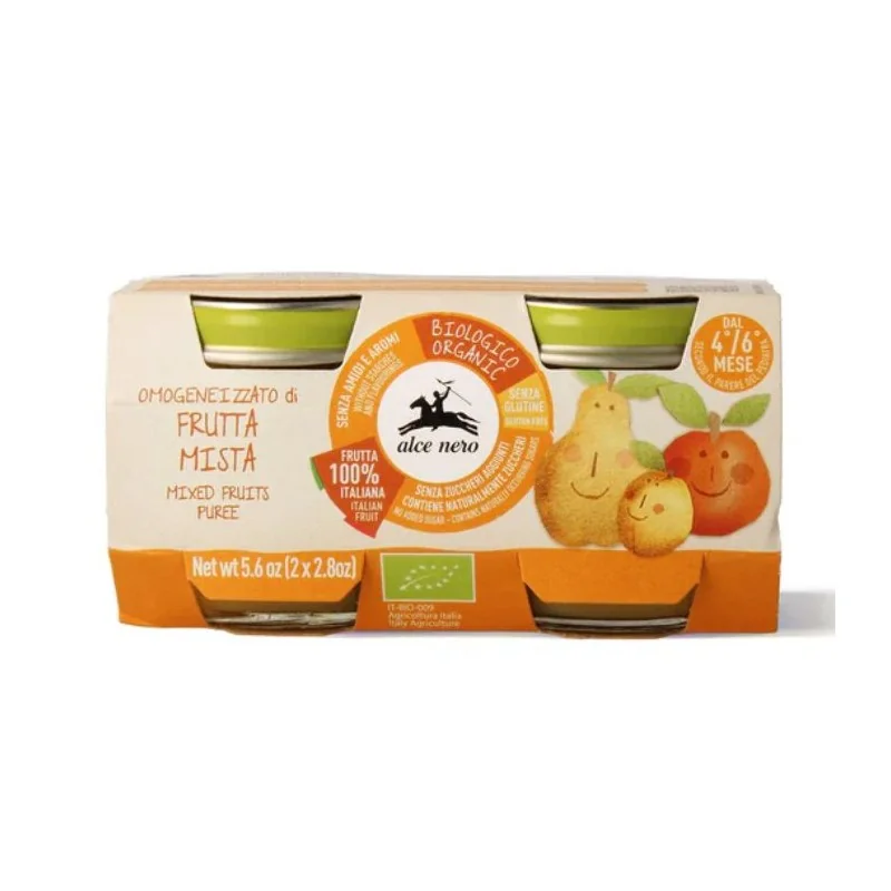 Alce Nero PETIT POT MIX FRUITS 2*80G