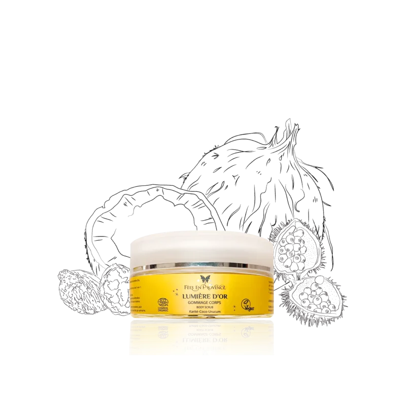 FEES EN PROVENCE GOMMAGE CORPS LUMIERE D'OR 200ML
