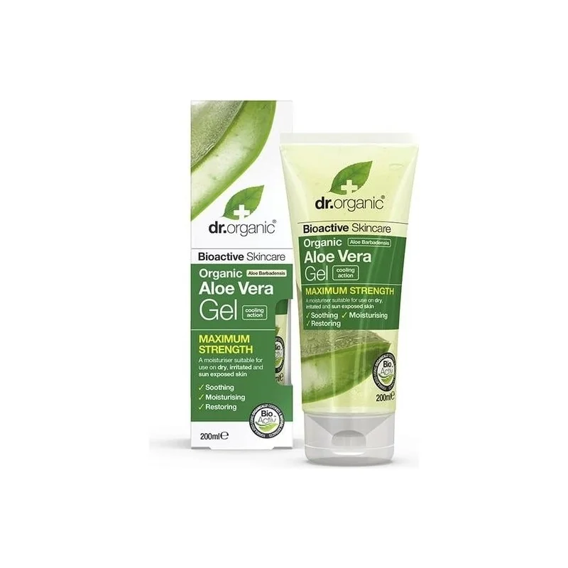 Dr. Organic GEL ALOE VERA, ARBRE A THE ET 3 HUILES 200 ML