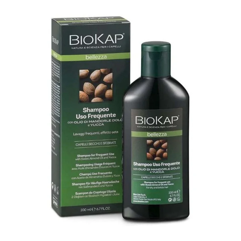 BIOKAP SHAMPOING USAGE FREQUENT A L'AMANDE DOUCE 200 ML