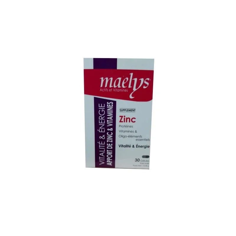 MAELYS ZINC & VITAMINES B VITALITÉ 30 GÉLULES