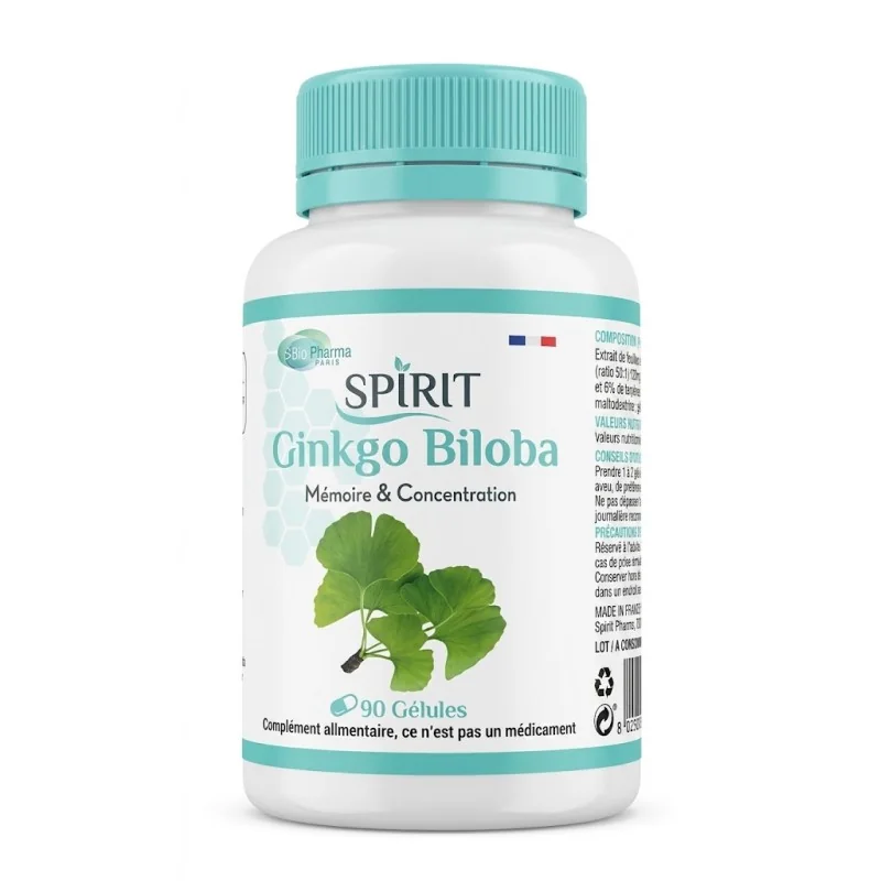 Spirit Ginkgo Biloba 90 Gelules