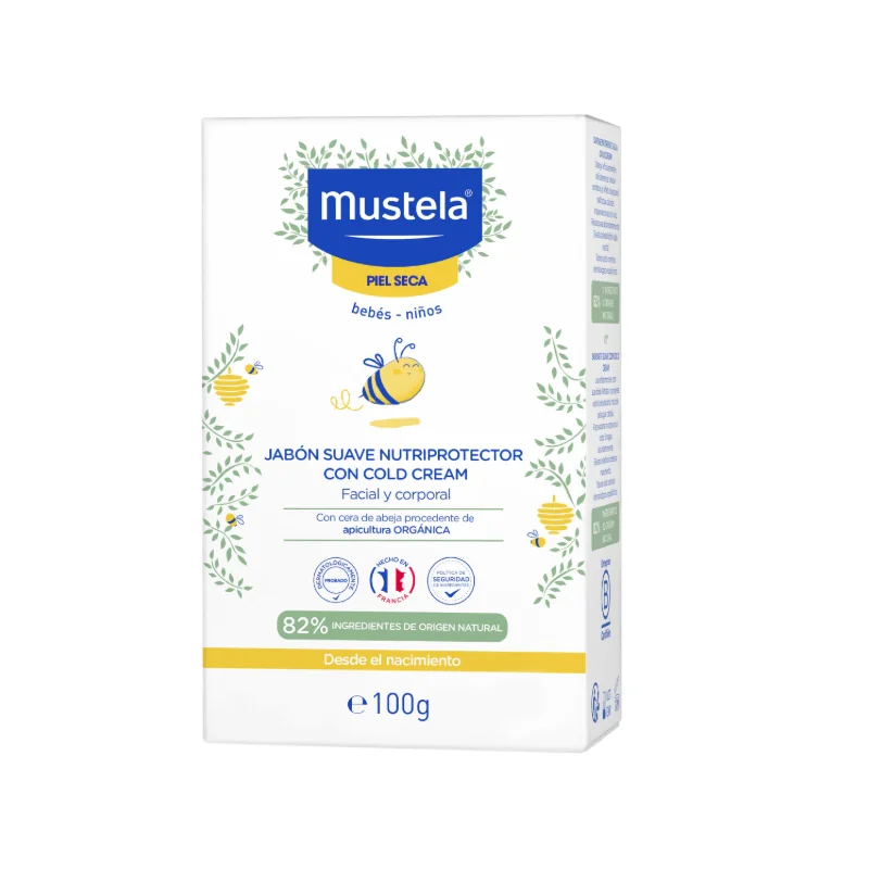 MUSTELA SAVON BEBE SURGRAS AU COLD CREAM 100 g Nutri-Protecteur
