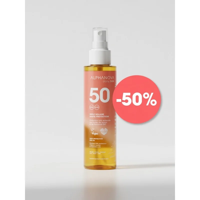 ALPHANOVA Huile solaire haute protection SPF 50