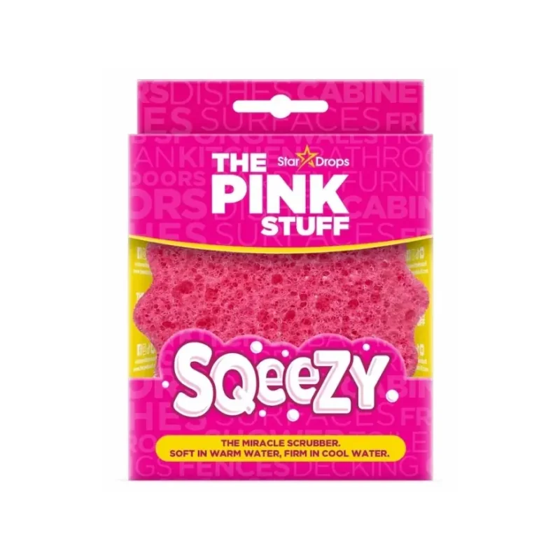 The Pink Stuff – Eponge Double Face Scrub Squeezy Pink