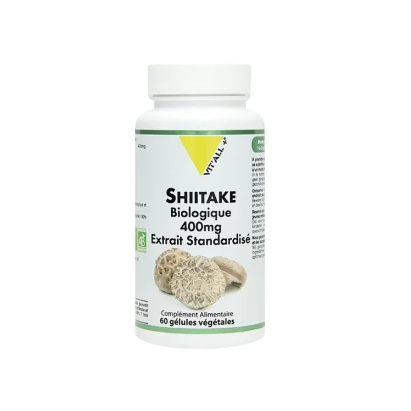 VIT’ALL+ SHIITAKE BIOLOGIQUE 400 MG 60 GELULES