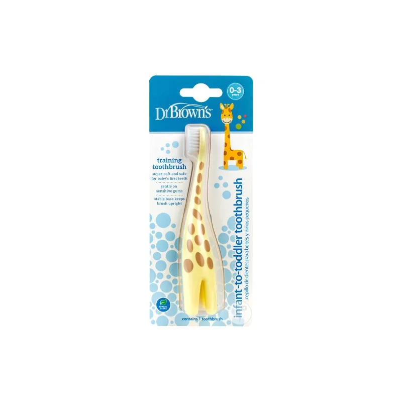 DR BROWNS BROSSE A DENTS BEBE 0-3 ANS OREILLE GIRAFE
