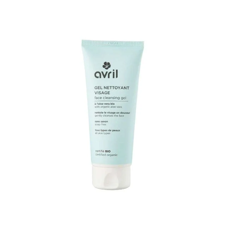 AVRIL MEN GEL NETTOYANT VISAGE ALOE VERA BIO 100 ML