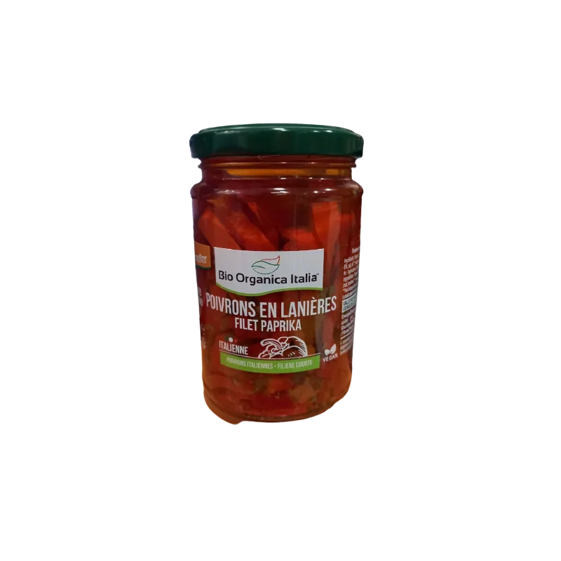 BIO ORGANICA POIVRONS TRANCHÉS À L'HUILE DEMETER 280G