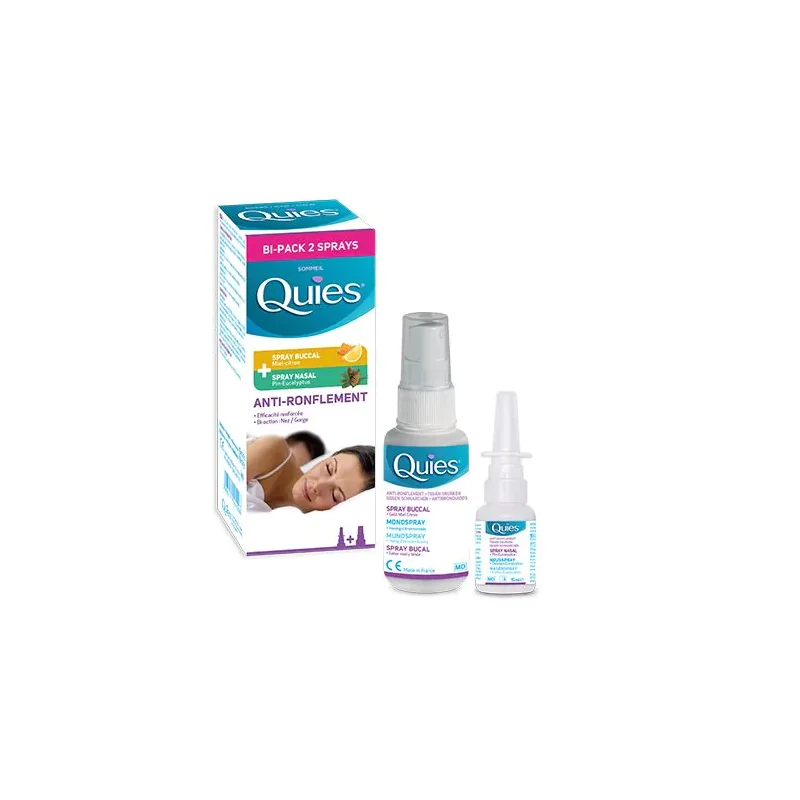QUIES BIPACK SPRAY BUCCAL + NASAL AR Flacon 15 + 70 ml