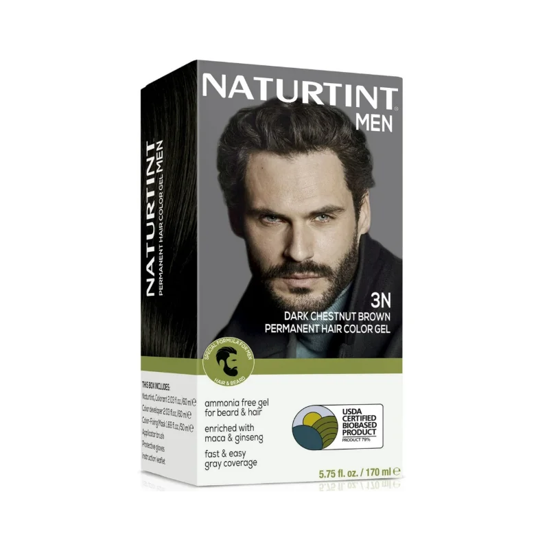 Naturtint Coloration permanente pour cheveux pour hommes 3N Châtain foncé