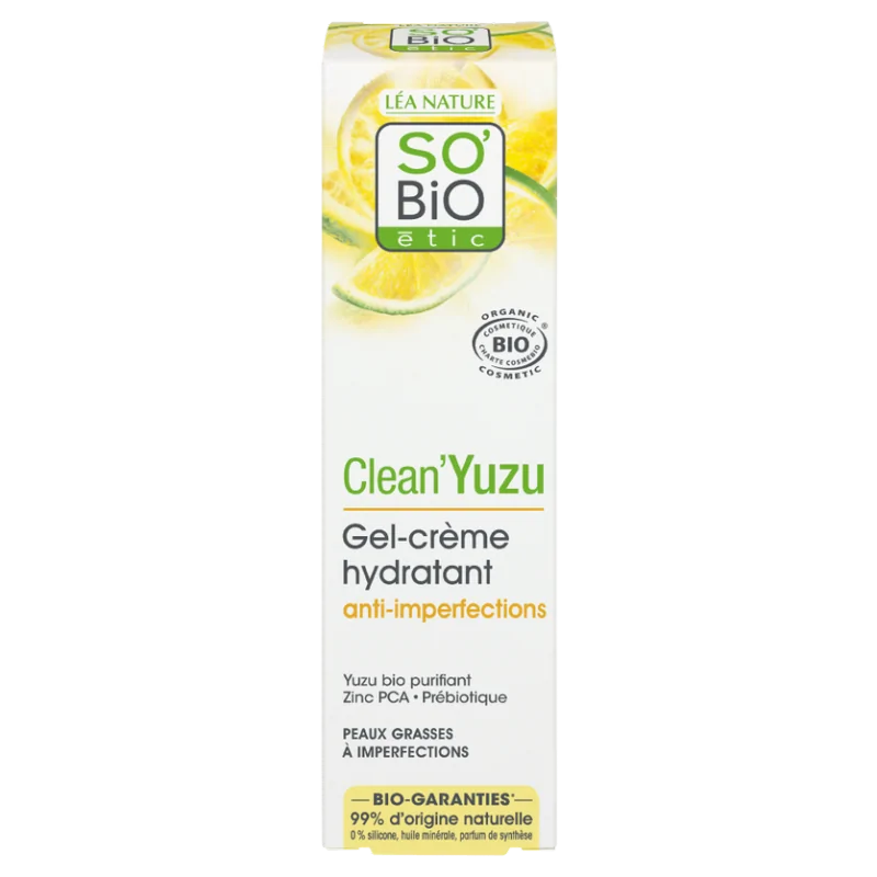 So Bio Yuzu Gel Crème Hydratant Anti-imperfections 40Ml