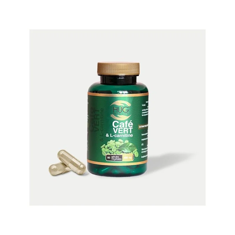 HUG CAFÉ VERT & L-CARNITINE 60 Gélules x 500mg