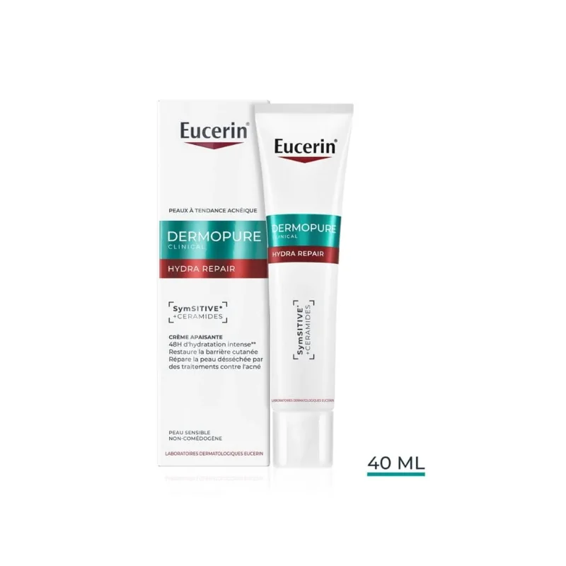 EUCERIN DERMOPURE CLINICAL HYDRA REPAIR CRÈME APAISANTE 40 ml