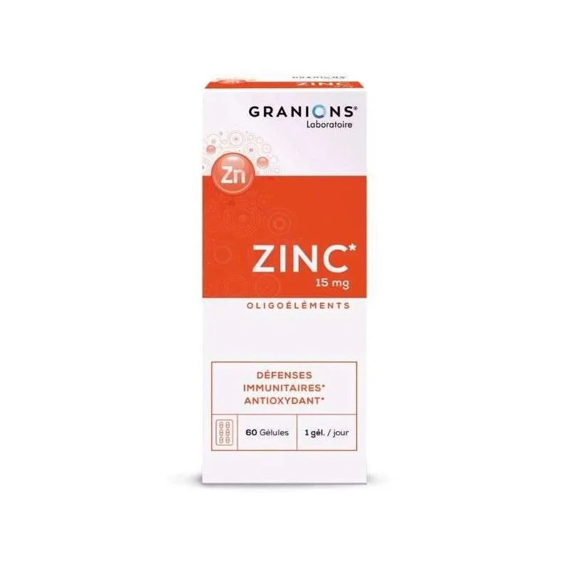 GRANIONS ZING 15MG 60 GELULES