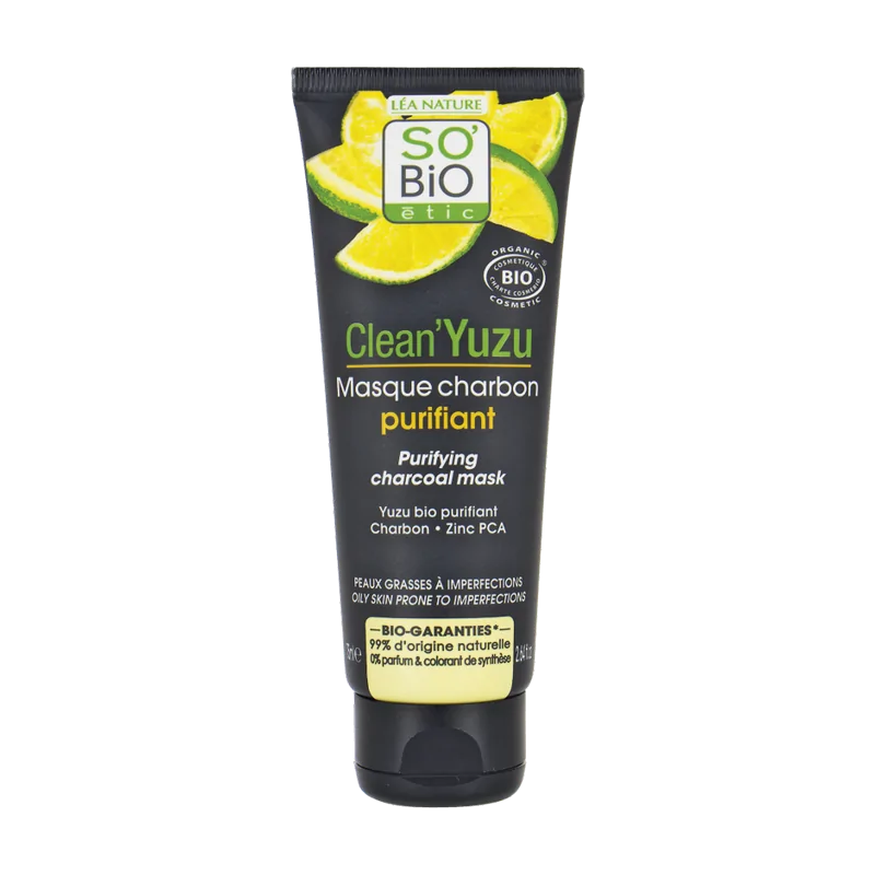 So Bio Yuzu Masque Charbon Purifiant 75Ml