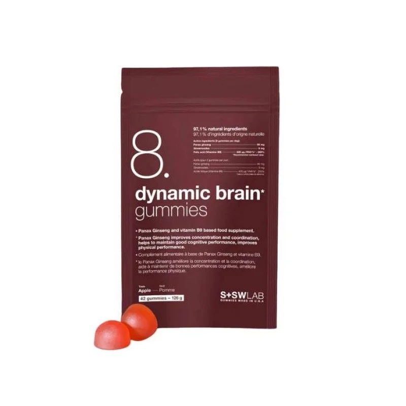 SSWLAB 8 DYNAMIC BRAIN GUMMIES 126G 42 GUMMIES GOUT POMME