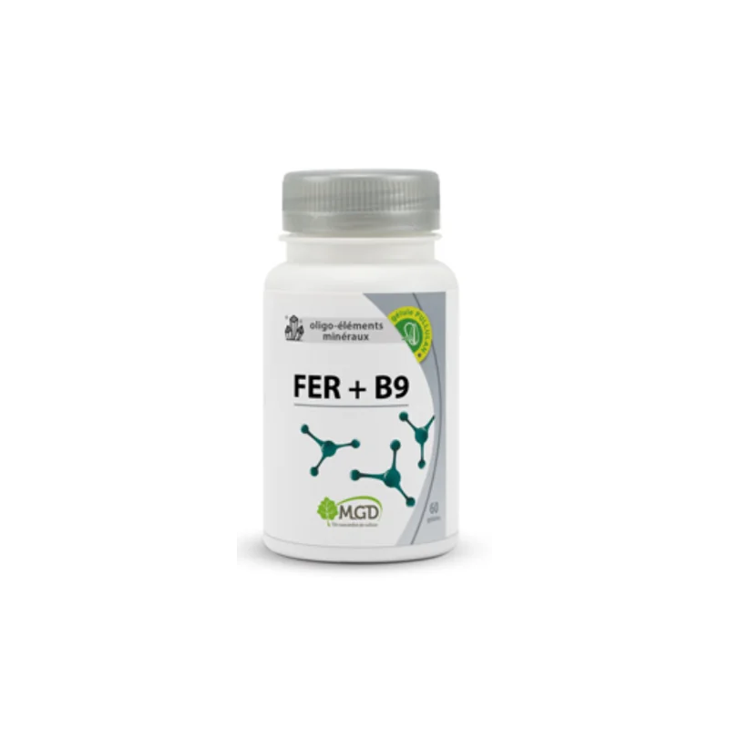 MGD NATURE FER + B9 60 GÉLULES