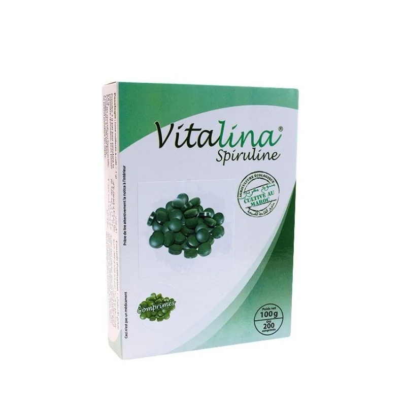 VITALINA SPIRULINE 200 Comprimés