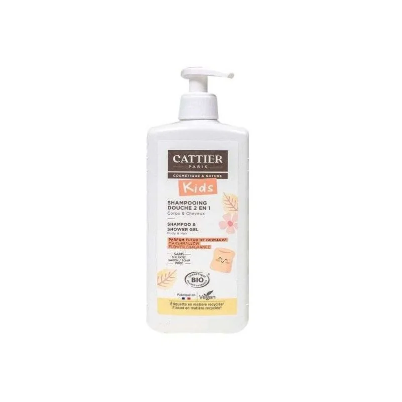 CATTIER SHAMPOOING DOUCHE 2 EN 1 FLEUR DE GUIMAUVE