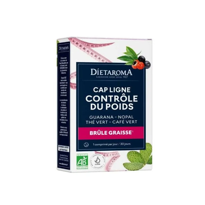 DIETAROMA CAPLIGNE BRULE GRAISSE ET CONTROLE DU POIDS BIO 30 COMPRIMES