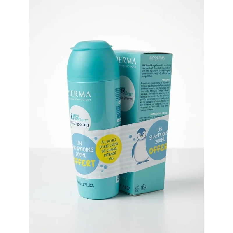 ABCDerm Change intensif pâte à l’eau réparatrice 75g ACHETE + ABCDERM SHAMPOOING DOUCEUR 200ML OFFERT