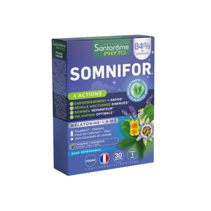 SANTAROME SOMNIFOR MELATONINE 1,9MG 30 COMPRIMES