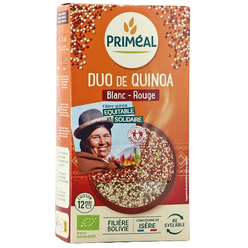 Primeal DUO DE QUINOA 500 G (Blanc et rouge)