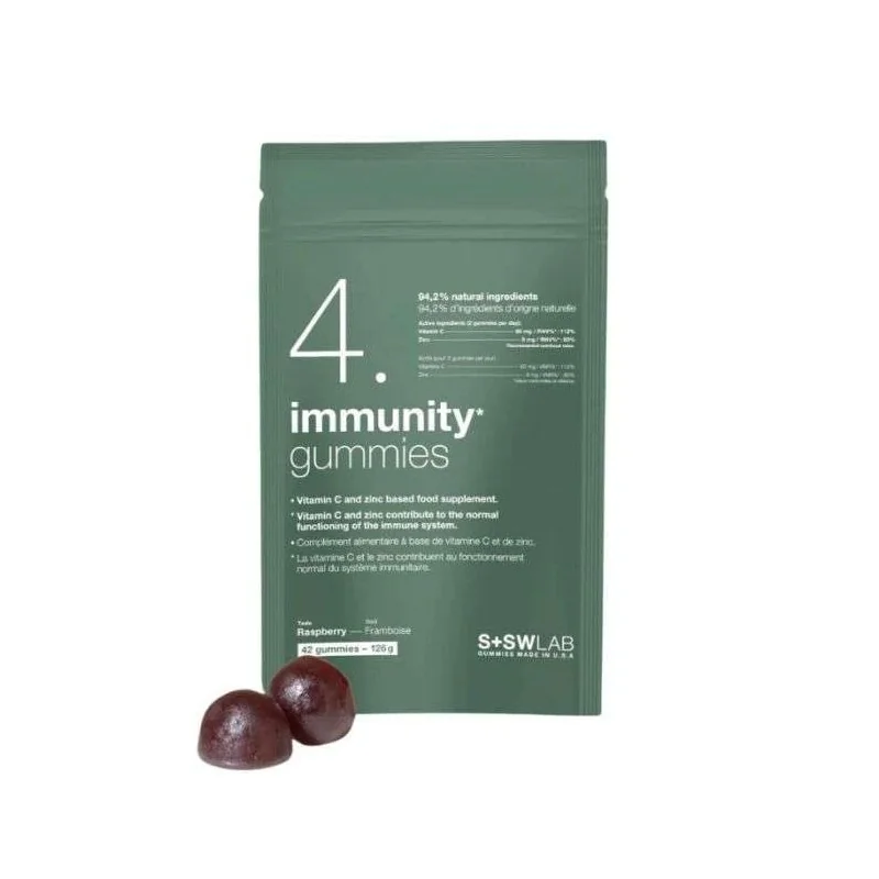 SSWLAB 4 IMMUNITY GUMMIES 126G 42 GUMMIES GOUT FRAMBOISE