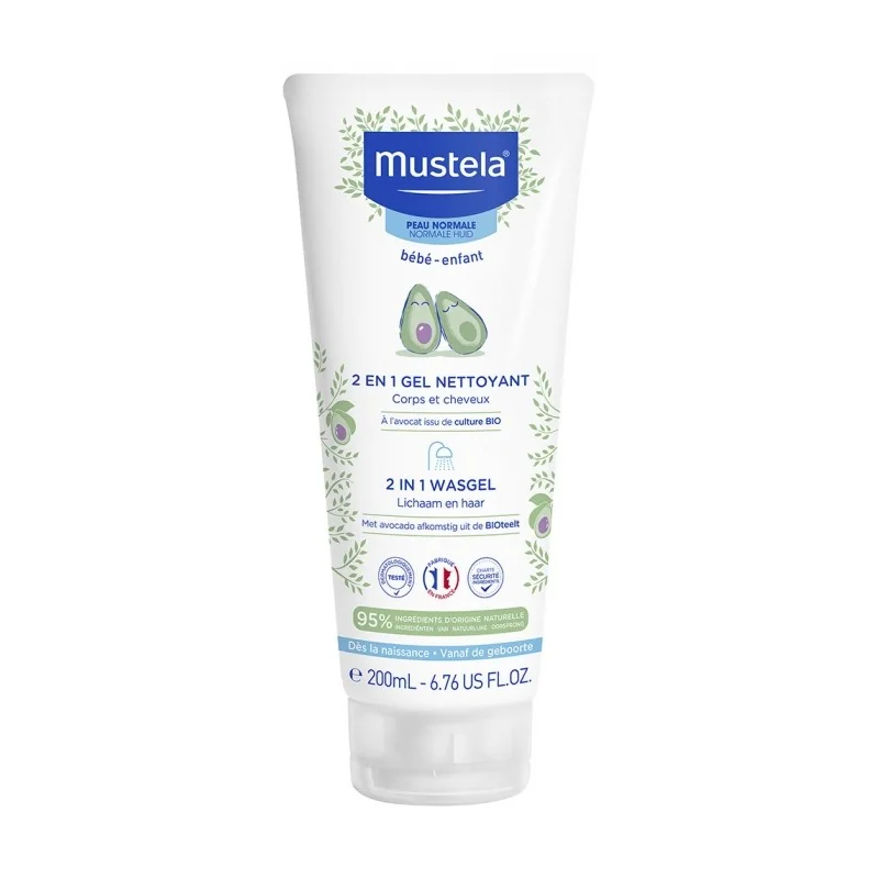 MUSTELA GEL NETTOYANT 2 EN 1 200ml Cheveux Et Corps