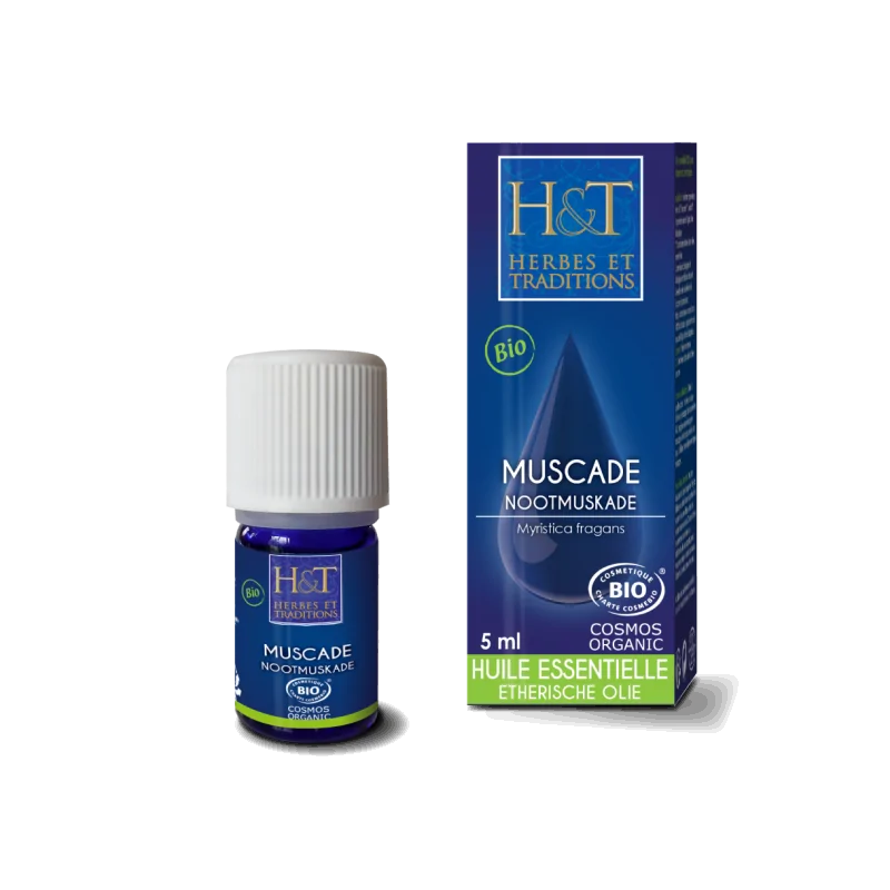 HERBES ET TRADITIONS HUILE ESSENTIELLE - MUSCADE (NOIX) BIO 5ML