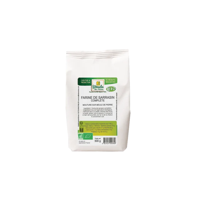 Moulin Des Moines FARINE DE SARRASIN 500 G