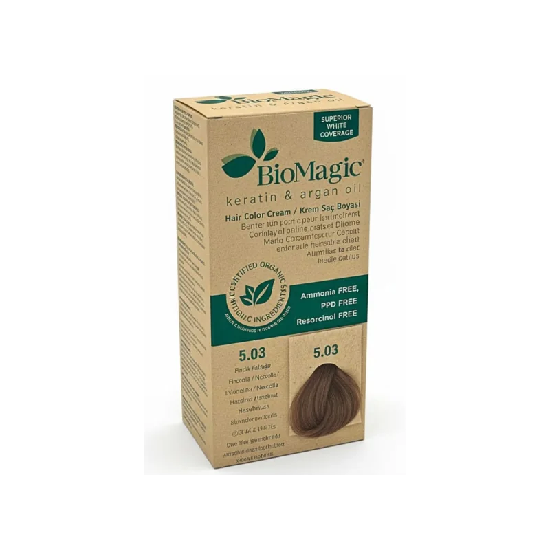 Biomagic Color Cream 5/03 Chatain Clair Natr Dore